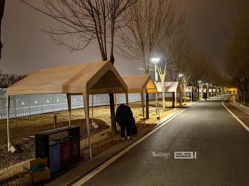 周口永宁湖庙会网红帐篷由周口篷房租赁进行布场